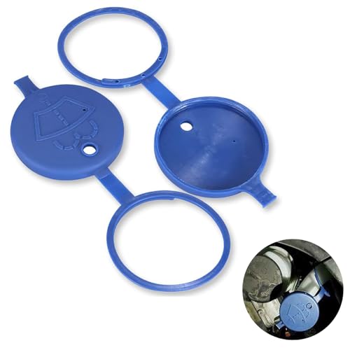 Esshogo 2 Pezzi Tappo Vaschetta Tergicristallo,Tappo del serbatoio Serbatoio del liquido lavacristalli Tappo di chiusura Serbatoio del liquido lavacristalli Tappo del serbatoio dell'acqua dell'auto