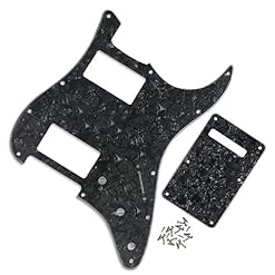 IKN 2 Humbucker Cut Pickguard HH Strat Guard et Tremolo Spring Back Plate pour guitare Stratocaster Standard américaine… - Les Beatles, Paul McCartney, John Lennon, RIngo Starr, George Harrison IKN 2 Humbucker Cut Pickguard HH Strat Guard et Tremolo Spring Back Plate pour guitare Stratocaster Standard américaine… – Image 3