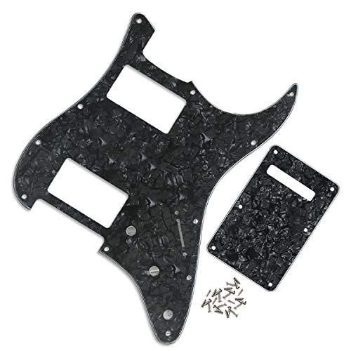 IKN 2 Humbucker Cut Pickguard HH Strat Guard et Tremolo Spring Back Plate pour guitare Stratocaster Standard américaine… - Les Beatles, Paul McCartney, John Lennon, RIngo Starr, George Harrison IKN 2 Humbucker Cut Pickguard HH Strat Guard et Tremolo Spring Back Plate pour guitare Stratocaster Standard américaine… – Image 4