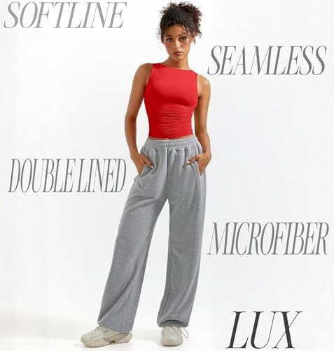 Image of SIGHTBOMB SOFTLINE Feather Touch Double Lined Boat Neck Ruched Waist Microfiber Cuddle Baby Sleeveless TEE for Women