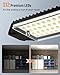 Adiding LED Garage Light 2 Pack, Super Bright 20000Lm Basement Ceiling Lighting w/ 6+1 Deformable Panels Screw in E26 Bulb Base Socket for Workshop Attic Warehouse Utility Laundry Storage Area