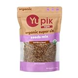 Yupik Organic Super 6 Seeds Mix, 2.2 lb (35.2 oz), GMO-Free, Kosher, Vegan, Rich in Fiber, Nutritious Raw Snack & Topping, With...