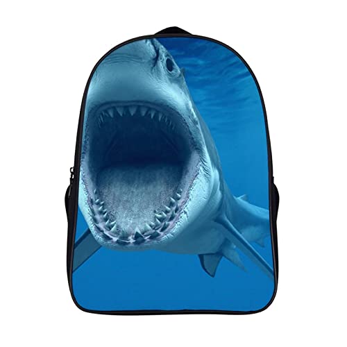 Sac à dos requin enfant grand volume 40x28cm avec bretelles confortables