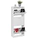 KADIMA DESIGN Gabinete de zapatos 3 compartimentos Zapatillas 125 cm Moderno Zapato Tipper Vestido de zapato 18 pares