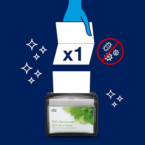 Serviettes Tork Xpressnap N4 extra douces blanches 2 plis pliage en deux format 1000 ex 15850 - 7