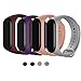 Produktbild Maspen Armband Kompatible für Xiaomi Mi Band 4 Damen Herren, Silikon Ersatz Fitness Armband und Uhrenarmband Sportarmband und Wristband Armbänder für Xiaomi Mi Band 4/3
