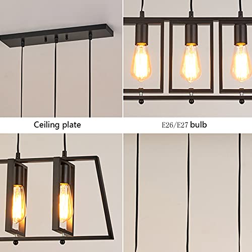 Eclairage bar retro loft 3 tetes pour rompre la monotonie - 3
