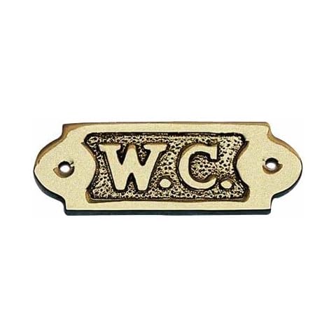 Brass W.C. Sign Cover