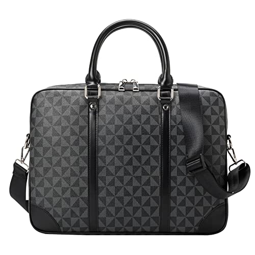 Designer Briefcase 15.6 Laptop Bag,Computer Tote Bag Handbag Shoulder Bag Satchel for Office Business Travel