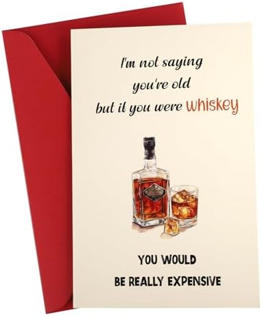 1pc Humoro Birthday Card For Men - Funny Old Age Birthday Greeting Card For Hband, Boyfriend