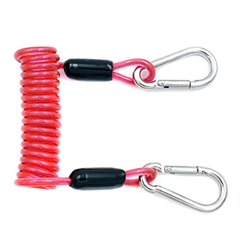 Lanyard de buceo elástico para evitar pérdidas de equipo con hebilla rápida 2