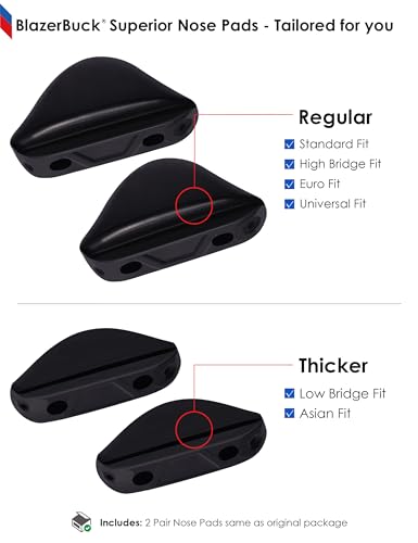 BLAZERBUCK Replacement Nose Pads Nose Piece for Oakley Fives Squared/Valve New 2014/Turbine//Mainlink/Pit Bull Sunglass4