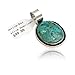 .925 Sterling Silver Certified Authentic Handmade Navajo Native American Natural Turquoise Necklace