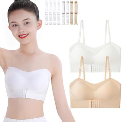 Sujetadores sin Tirantes Bandeau para Niña Sin Aros Sujetador Deportivo Adolescente Deportivo Sin Costuras Bralette para 10 a 18 años | Ya disponible en tu tienda friki favorita! En mundofriki.es!