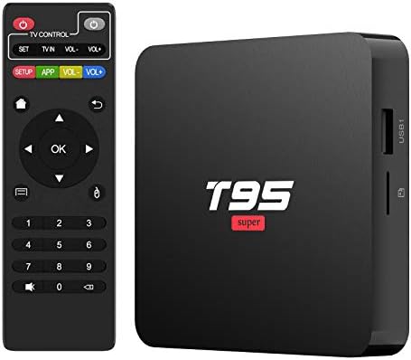 Android TV Box 10.0, T95 Super Android TV Box 2GB RAM 16GB ROM Quad-Core Media Player, Support 2.4GHz WiFi 4K H.265 3D USB 2.0, Smart TV Box Android Box for TV