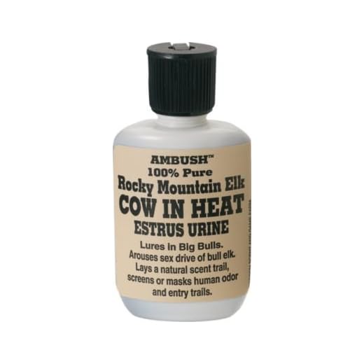 Moccasin Joe Rocky Mountain Elk Lure Cow in Heat Scent -1.5 oz