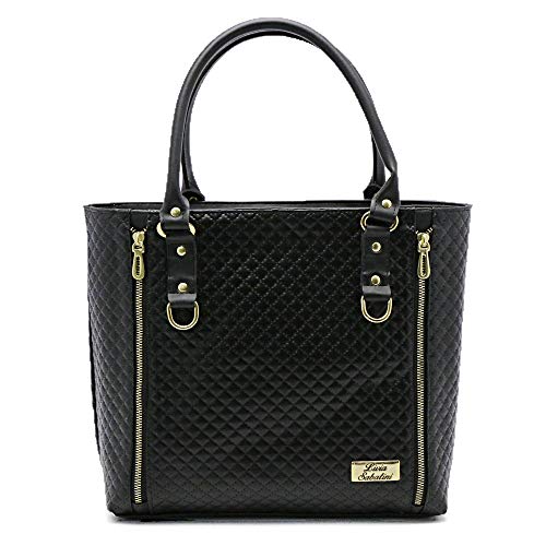 Kit De Bolsas Saco Feminina e Mochila com Carteira Livia Sabatini em Sintético 3 Peças (Preto)