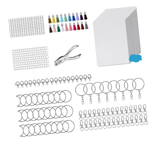 Porte-clés en papier rétractable (Lot de 20) avec feuilles transparentes pour loisirs créatifs