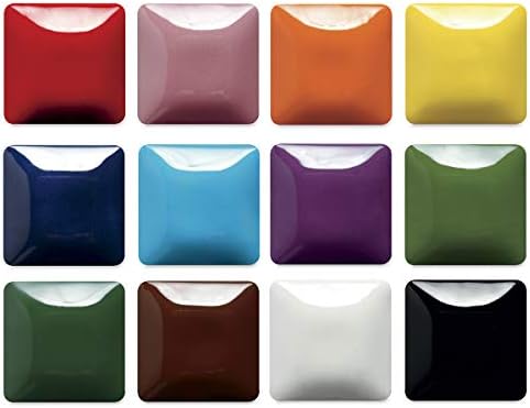 Mayco Stroke & Coat Wonderglaze Glaze Set A, Assorted Colors, Set of 12