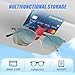 Sunglasses Holders for Car Visor, Visor Sunglass Shield Clip for Car Viso, Glasses Holder and Ticket Card Clip. Car Accessories Interior. Universal Fit & Unmatched Silver 2 Pack