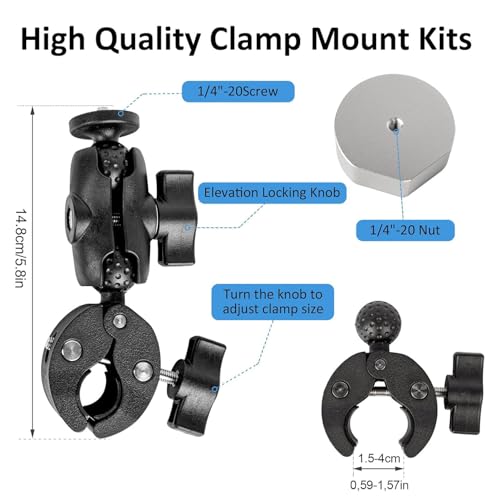 Support Starlink Mini anti-vibration pour échelle et mât de voyage