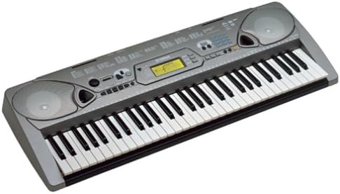 Angolat view of the Yamaha EZ-250i Portatone Lighted Musical Keyboard