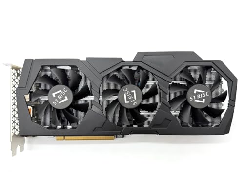 51RISC GTX 1080 8GB GDDR5X Graphics Card, Triple-Fan Cooling, VR Ready, with Pascal Architecture, G-SYNC, DLSS Support for Gaming PC Desktop