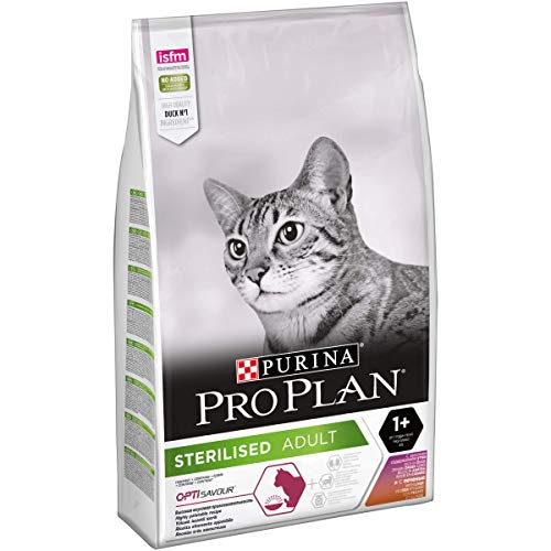 PURINA PRO PLAN Sterilised Adult Savoury Duo - Pienso para Gato, con Pato e hígado, 10 kg