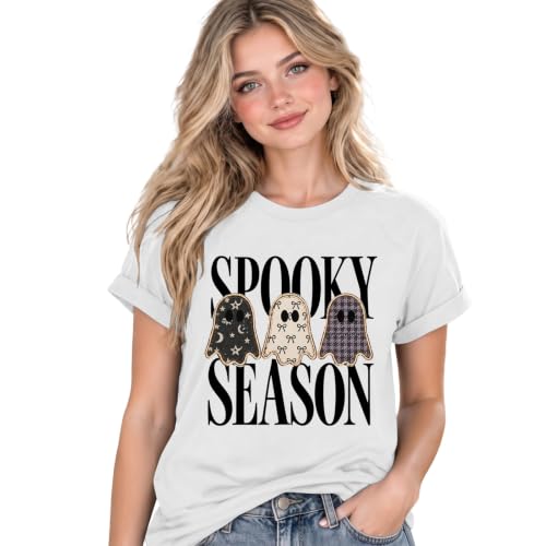 I'm Ready for The BER Months Tops Halloween V Neck Graphic Shirts for Women - image 6