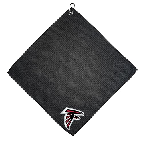 Team Golf NFL Atlanta Falcons Microfiber Golf Towel, 15x15 (Multicolor)