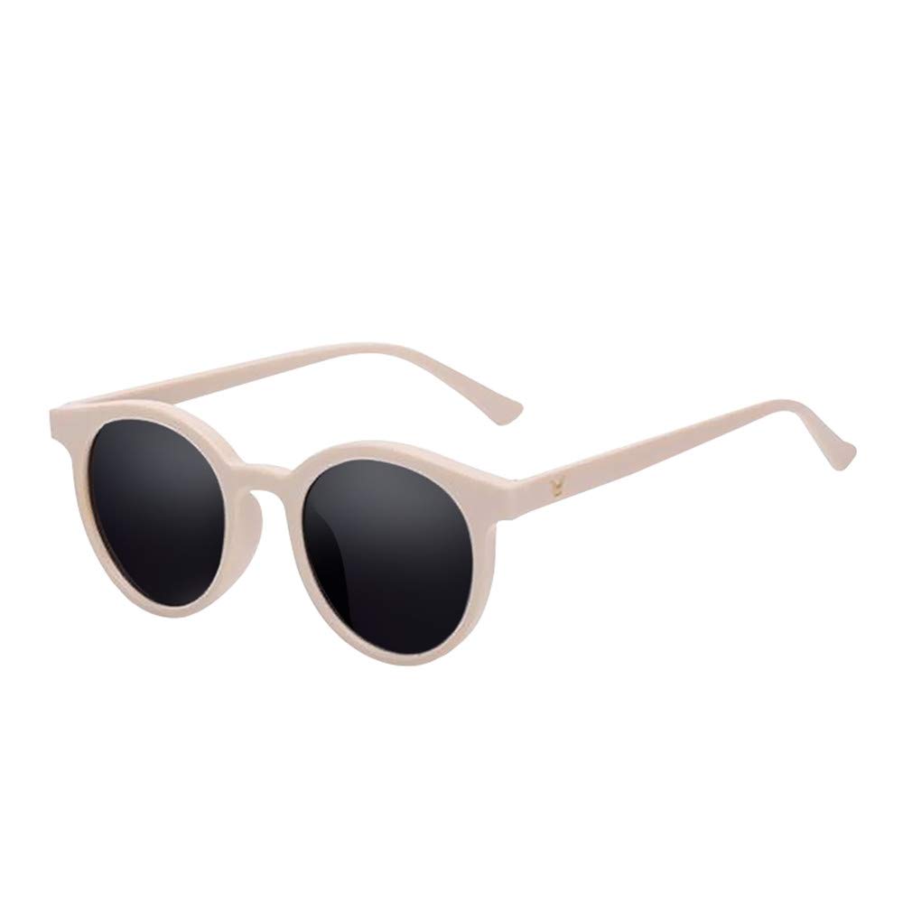Beige caja pequeña lentes negras grises, gafas de sol lindas, gafas de sol de playa, hombres y mujeres cara pequeña
