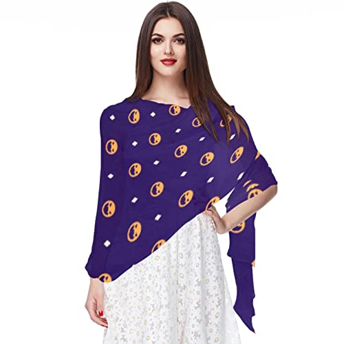 Écharpe pashmina à motif paysage pour femme, étolle multicolore élégante