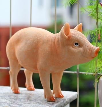 Amazon Co Jp ちょっと リアルな かわいい ブタさん ガーデンオーナメント オブジェ Diy 工具 ガーデン