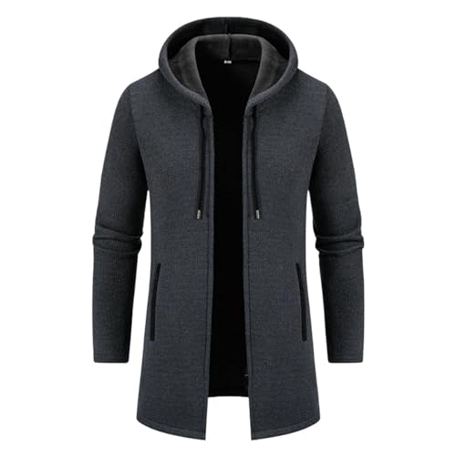 Cardigan à capuche homme finitions premium gilet doublé