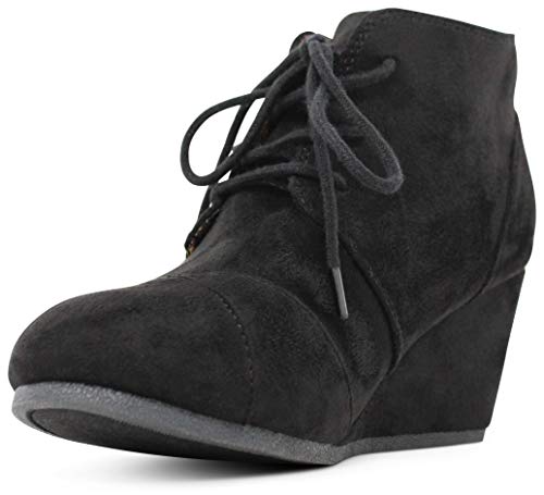 Marcorepublic Galaxy Girls Kids Childrens Wedge Boots - (Black) - Little Kid 13 #TOP3