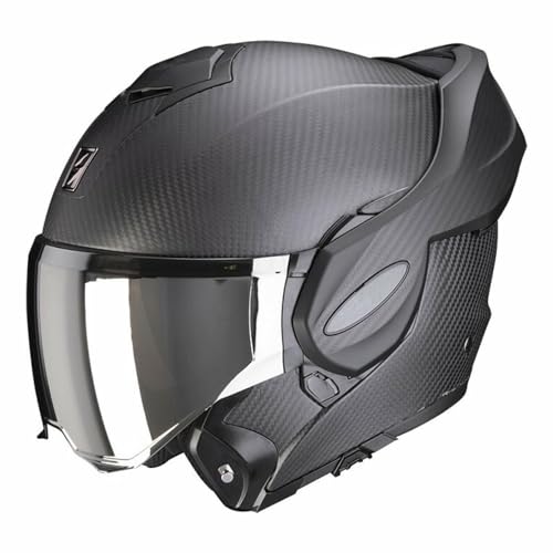 Scorpion Casque EXO-Tech Evo Carbon Solid Noir Mat (XL)