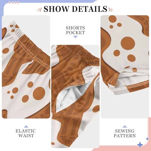 Cookie Skeleton Boys Pants Boys Athletic Pants Long Pant for Boywith Pockets Wide-Leg Size 6-14Y4