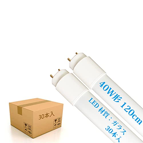 40W` LED  120CM LEDu ގ KX O[Hsv F G13  1950LM 40` ǌu(40W` 120cm 30{)