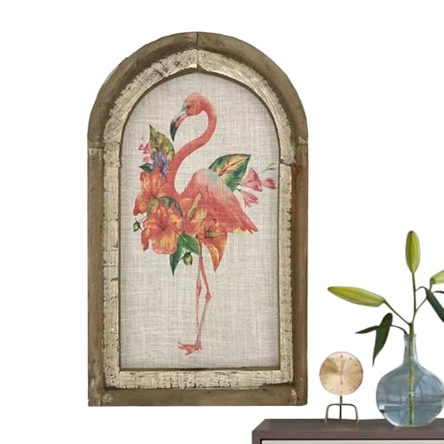 Peintures murales d'oiseaux roses pour créer une ambiance tropicale chez soi