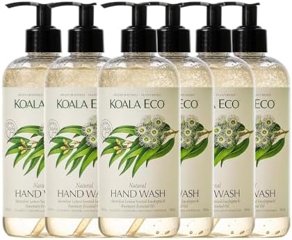 Koala Eco Hand Wash, Australian Lemon Scent, Eucalyptus & Rosemary Essential Oil, 16 fl oz (6-pack)