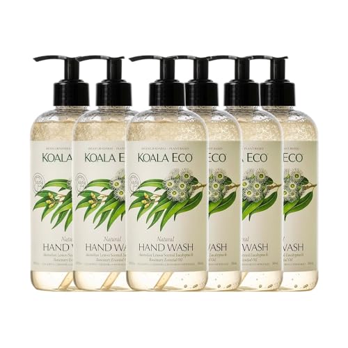 Image of Koala Eco Hand Wash - with Australian Lemon Scented Eucalyptus & Rosemary Essential Oil - 16 Fl Oz (Pack of 6)