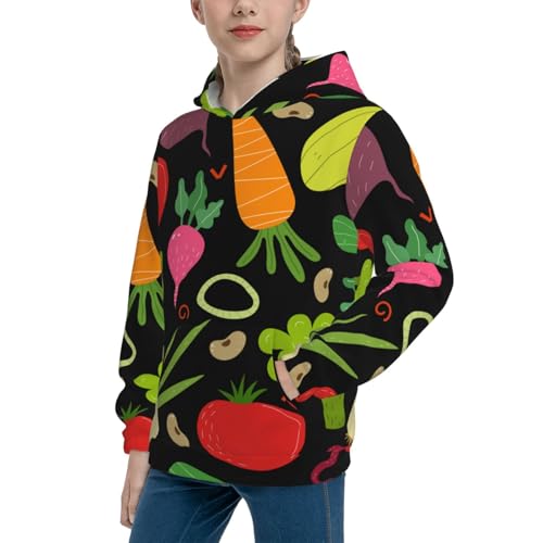 Cartoon Vegetables Kid Hoodies Boys Sweatshirts Girls Pullover with Pocket2