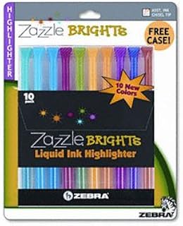 Zebra Zazzle Brights Highlighters HILIGHTER,ZAZZLE 10ST,AST (Pack of8)