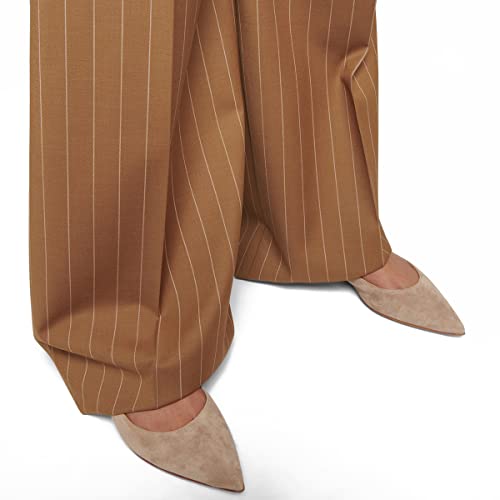 LEHOOR Women Comfortable Ballet Flats Shoes Pointed Closed Toe Slip On Suede Flats Pointy Toe Flat Heel Dress Shoes Spring Comfort Velvet Loafer Flats Casual Club Driver Dress Flats Classic 4-11 M US2