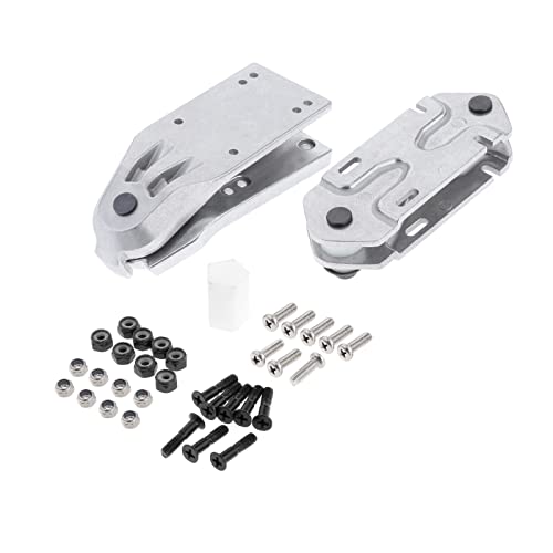 Sharplace Camiones de Patines de Surf Tabla de Surf de 6.25'Patinaje Surf Patineta Frontal Adaptador de Surf y riel Puente Base de Soporte de Resorte - Blanco