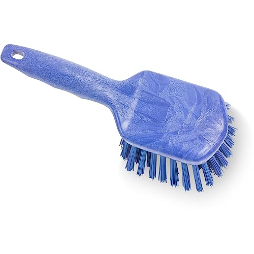 Image of SPARTA 40541EC14 Plastic Scrub Brush, Utility Brush, Kitchen Brush With Hanging Hole For Cleaning, 8 Inches, Blue, (Pack of 6)