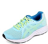 ASICS Kid's Jolt 2 GS Running Shoes, 4.5, Ocean Decay/Lime Green
