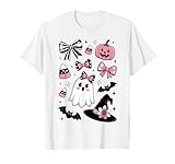 Photo Gallery pink halloween doodle ghost witch bats bats candy per bambine e bambine maglietta Photo Gallery pink halloween doodle ghost witch bats bats candy per bambine e bambine maglietta