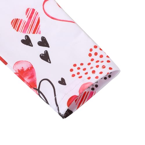 Toddler Kids Girls Dress Love and Heart Flutter Sleeve Dresses 3-8Y3