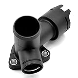 HAOTOM Coolant Outlet Flange Adapter Compatible For Volkswagen VW 2009-2016 CC,2006-2018